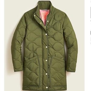 J Crew Women’s Large Tall puffer coat.